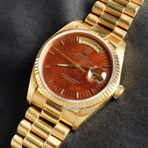 rolex day date with rubies|rolex day date brown dial.